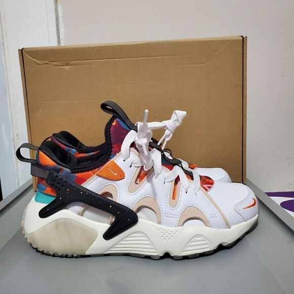 Nike Air Huarache Craft Lunar Women Sz 7 FD4621-181 New Year White Orange Rare! - Picture 2 of 14